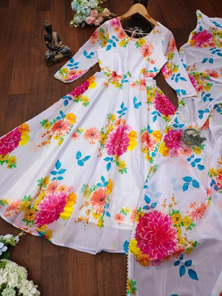 georgette-maxi-gown-white-pink-color-4