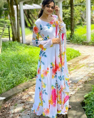georgette-maxi-gown-white-pink-color-5
