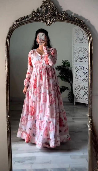 georgette-peach-alia-cut-kurta-set-with-print-work-pink-2