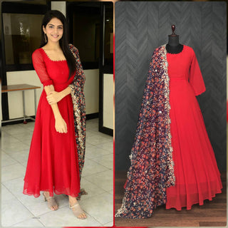 georgette-thousand-butti-gown-dupatta-with-embroidery-cutwork-digital-print-work-color-red-2
