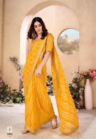 georgette-weightless-leheriya-with-embroidery-border-color-orange-yellow