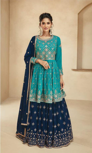 heavy-blooming-georgette-lehenga-choli-koti-set-embroidered-sequins-work-color-cyan-1
