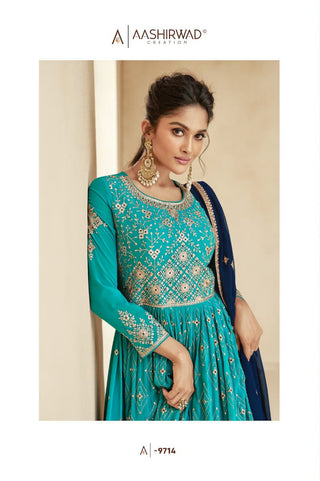 heavy-blooming-georgette-lehenga-choli-koti-set-embroidered-sequins-work-color-cyan-2