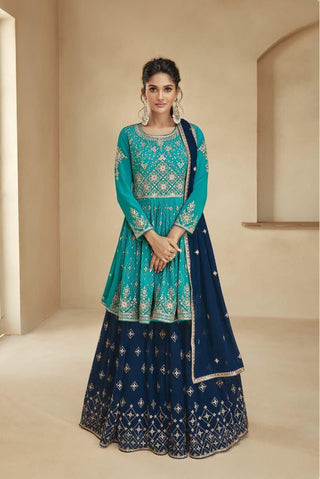 heavy-blooming-georgette-lehenga-choli-koti-set-embroidered-sequins-work-color-cyan-3