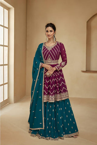 heavy-blooming-georgette-lehenga-choli-koti-set-embroidered-sequins-work-color-purple-1