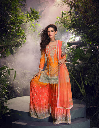 heavy-chinon-kurti-pant-dupatta-set-with-multi-digital-print-sequence-embroidery-stitch-work-color-orange-1