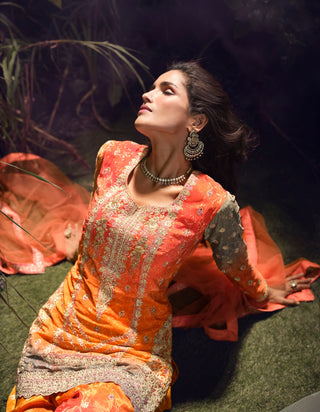 heavy-chinon-kurti-pant-dupatta-set-with-multi-digital-print-sequence-embroidery-stitch-work-color-orange-3