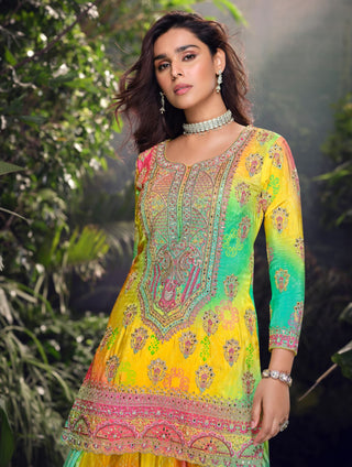 heavy-chinon-kurti-pant-dupatta-set-with-multi-digital-print-sequence-embroidery-stitch-work-color-yellow-2