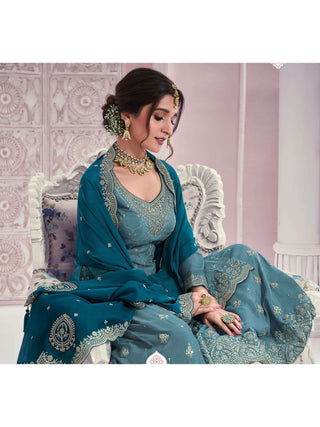 heavy-chinon-kurti-plazzo-dupatta-set-with-embroidery-sequence-work-color-blue-1