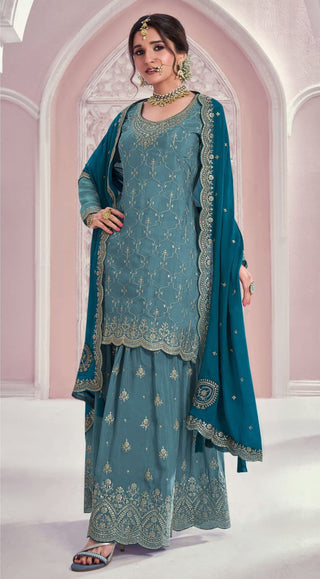 heavy-chinon-kurti-plazzo-dupatta-set-with-embroidery-sequence-work-color-blue-3