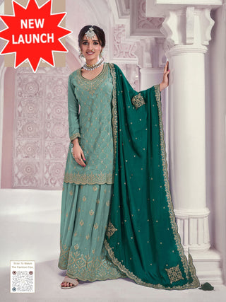 heavy-chinon-kurti-plazzo-dupatta-set-with-embroidery-sequence-work-color-cyan-1