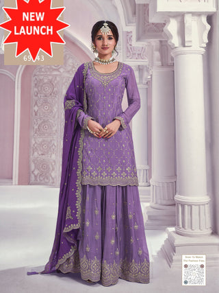 heavy-chinon-kurti-plazzo-dupatta-set-with-embroidery-sequence-work-color-purple-1