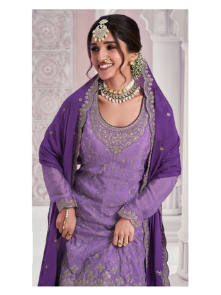 heavy-chinon-kurti-plazzo-dupatta-set-with-embroidery-sequence-work-color-purple-2