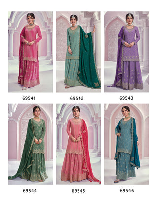 heavy-chinon-kurti-plazzo-dupatta-set-with-embroidery-sequence-work