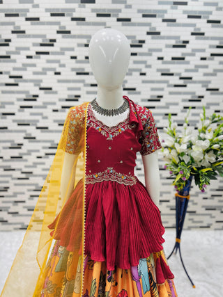 heavy-chinon-lehenga-kediya-style-choli-dupatta-set-with-print-embroidery-sequence-work-color-mustard-2