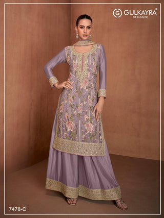 heavy-chinon-top-plazzo-dupatta-set-with-embroidery-sequence-work-color-purple
