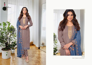EBA lifestyle present heavy embroidery gown, pant & dupatta, ItemCode-EHEG360742355