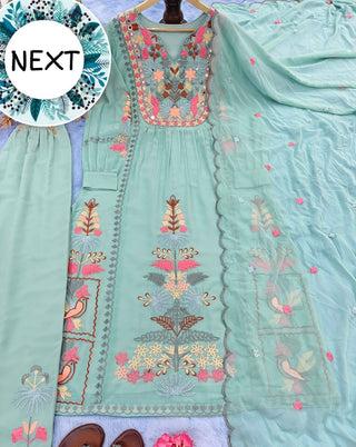 heavy-faux-georgette-salwar-plazo-dupatta-set-with-embroidery-morror-work-aqua