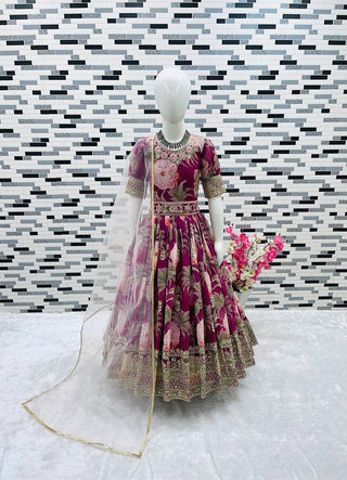 heavy-fox-georgette-girls-gown-dupatta-set-digital-print-embroidery-sequence-work-color-wine-1