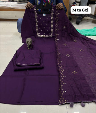 heavy-muslin-kurti-pant-dupatta-set-with-heavy-hand-sequence-embroidery-work-color-dark-purple