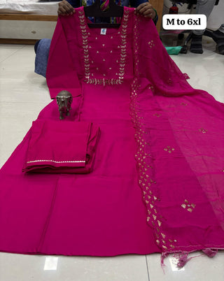 heavy-muslin-kurti-pant-dupatta-set-with-heavy-hand-sequence-embroidery-work-color-magenta