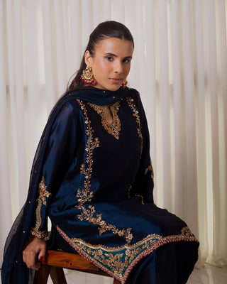 heavy-natural-crep-silk-kurti-farshi-salwar-dupatta-set-with-moti-hand-work-color-navy-blue-8