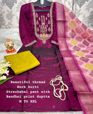 heavy-pure-muslin-viscose-kurti-pant-dupatta-set-with-thread-embroidery-work-color-purple-1