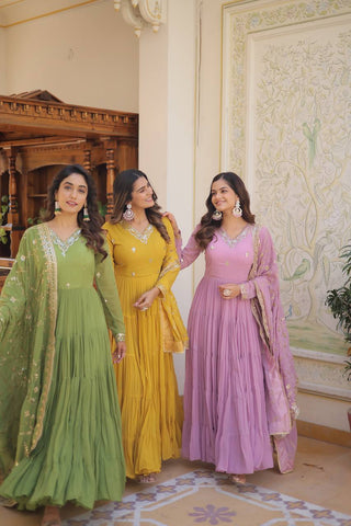 Analyzing image    heavy-silk-gown-dupatta-suit-with-sequence-embroidery-work