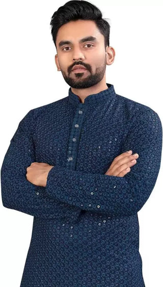 2-3 Days Delivery! Indian Men Kurta Pyjama Ready to Wear Rayon Cotton Party Wear, Listing ID: 8978167169306