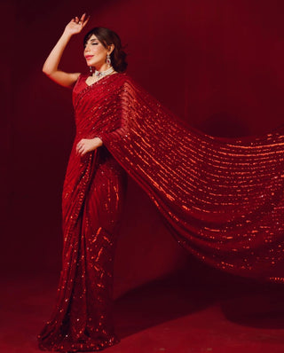 indian-varman-black-sequins-saree