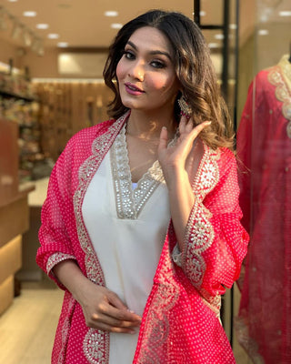 indian-women-gown-chanderi-cotton-silk-white