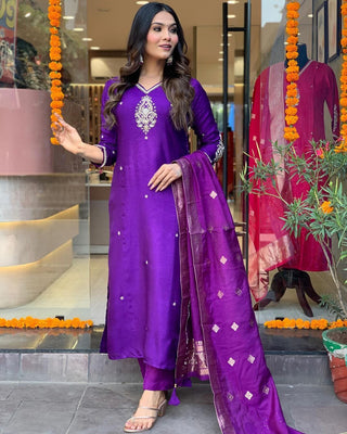 indian-women-gown-cotton-silk-mirror-purple