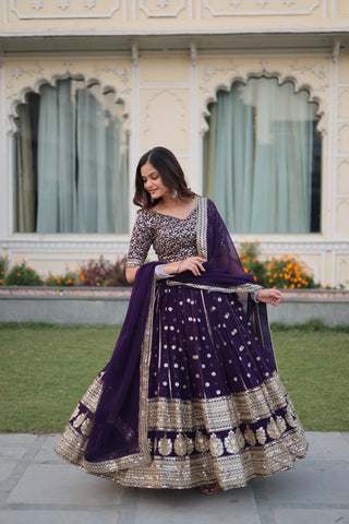 Ship From India! Varman  Lehenga For Women Ready To Wear Lehenga Choli Georgette with Sequins Embroidery Work Party Wear Fully Stitched Blouse, Listing ID: PRE8940329763098