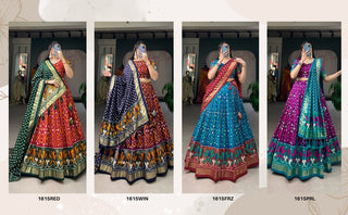 Ship From India! A exquisite Tussar Silk Lehenga Choli Set with Perfect print design Fully Stitched, Listing ID: PRE8971728027930