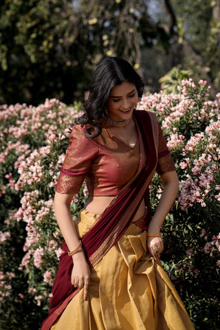1-4 Days Delivery! Varman Lehenga For Women / Girls Ready To Wear Lehenga Choli Dupatta Set Kanchipuram With Zari Weaving Work Party Wear Fully Stitched Blouse, Listing ID: 9822704664858