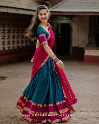 kanjiveram-silk-lehenga-choli-dupatta-set-zari-work-color-blue-pink-1