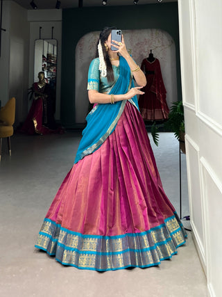 lehenga-choli-dupatta-set-kanchipuram-zari-weaving-work-color-magenta-1