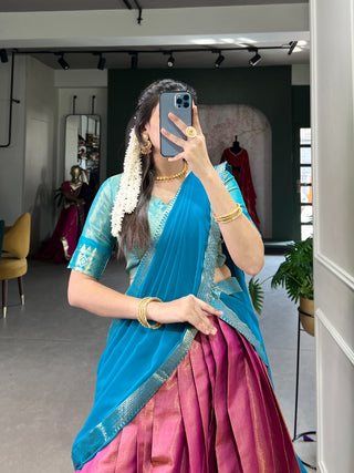 lehenga-choli-dupatta-set-kanchipuram-zari-weaving-work-color-magenta-3