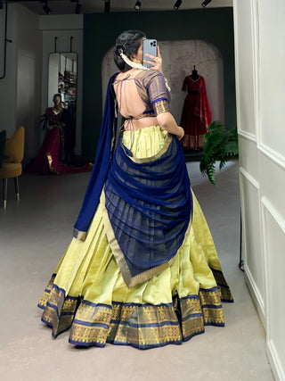 lehenga-choli-dupatta-set-kanchipuram-zari-weaving-work-color-pistachio-3