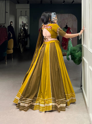 lehenga- choli -dupatta-set-pure-rayon-sequins-lace-with-gota-patti-lace-work-color-brown-3