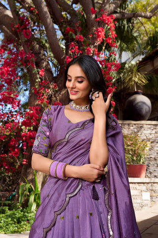 lehenga- choli -dupatta-set-vichitra-simmer-sequins-thread-embroidery-work-color-purple-4