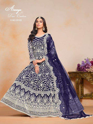 net-long-gown-dupatta-sequence-embroidery-work-color-navy-blue