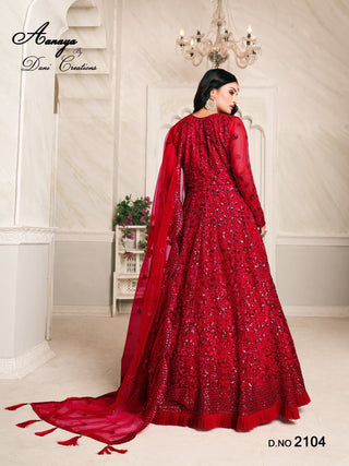 net-long-gown-pant-dupatta-set-with-heavy-tone-to-tone-thread-sequence-work-color-red-2