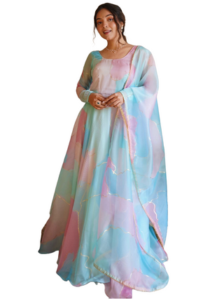 organza-silk-gown-dupatta-with-digital-print-work-color-green