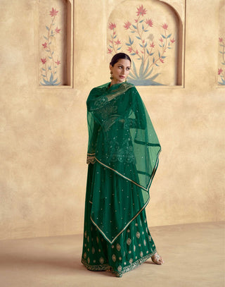 premium-chinnon-silk-kurti-plazzo-dupatta-suit-set-with-sequins-embroidered-work-color-green-1