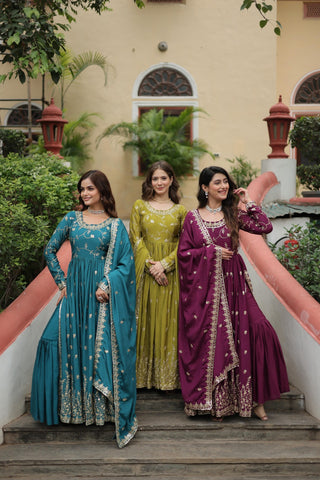 premium-chinon-kurti-sharara-dupatta-set-with-sequins-embroidery-work-2