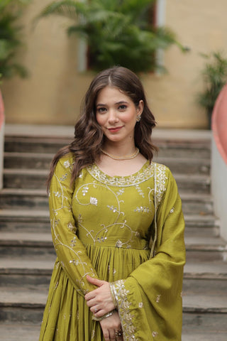 premium-chinon-kurti-sharara-dupatta-set-with-sequins-embroidery-work-color-parrot-6
