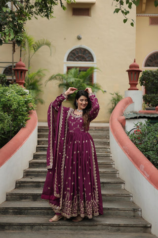 premium-chinon-kurti-sharara-dupatta-set-with-sequins-embroidery-work-color-wine-1