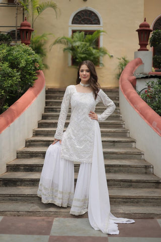 premium-faux-georgette-kurti-sharara-dupatta-set-with-sequins-thread-embroidery-work-color-white-4