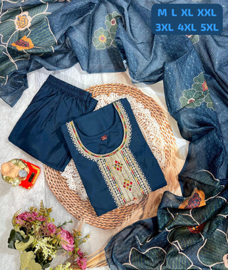 premium-roman-silk-kurti-pant-dupatta-set-with-heavy-hand-sequence-embroidery-work-color-blue-2